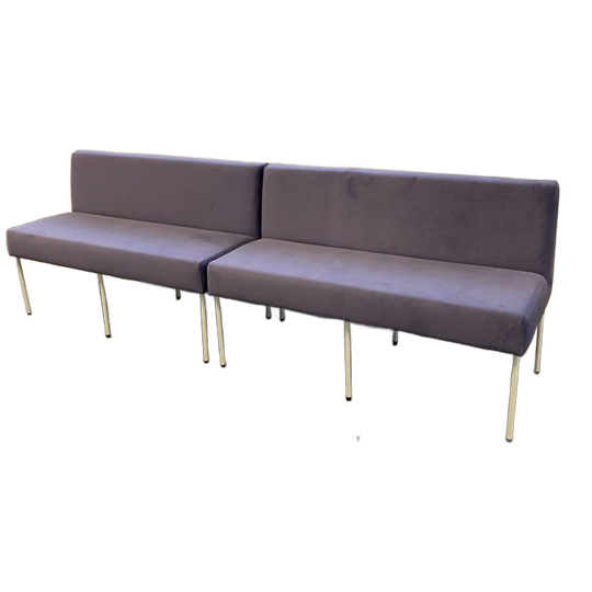 NOGA Design Set Van 2 Dio Eetkamerbankjes Paars Wit 1