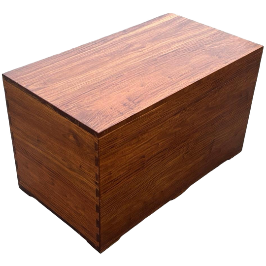 Vintage Teakhouten Kist Dekenkist Opbergkist Design 1