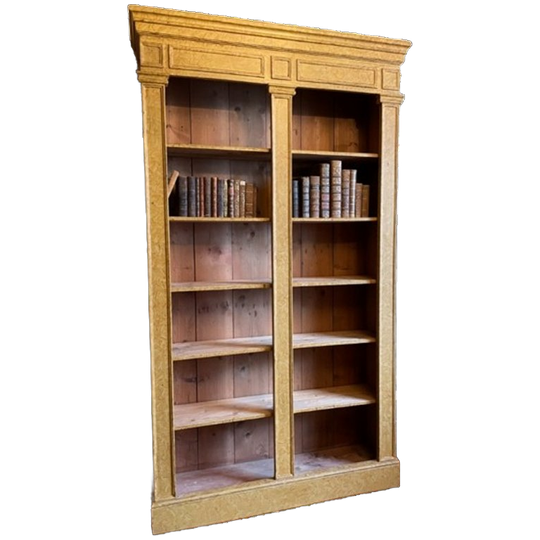 19e Eeuwse Hoge Boekenkast Bibliotheekkast Museumkast Frans 220 Cm. 1