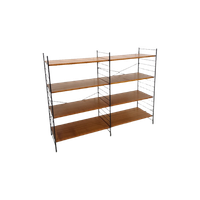 Design Whb Teak Modulair Staand Wandrek, Wandsysteem