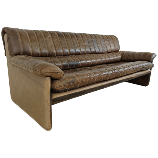 De Sede Ds86 Sofa In Brown Leather, 1970s 1