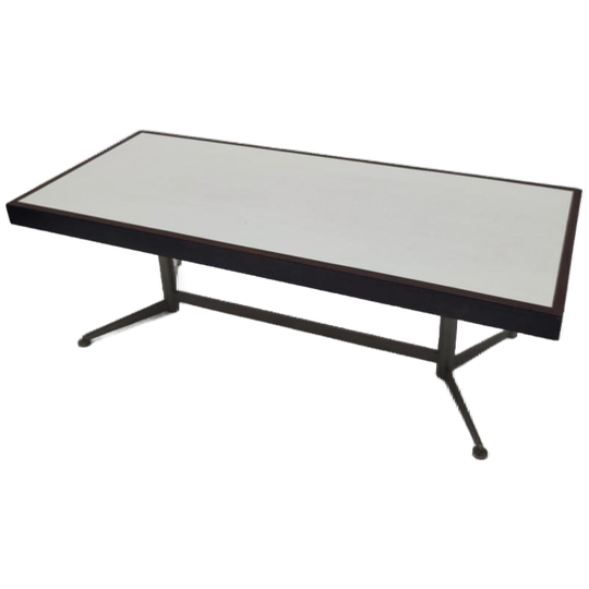 Vintage Houten Salontafel Koffietafel Wenge Hout 1