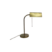 Vintage Tafellamp, Notarislamp - Messing, Jaren '70 | 01049