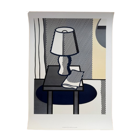 Roy Lichtenstein (1923-1997), Still Life With Table Lamp, 1976, Copyrights Roy Lichtenstein&sabam Brussels, 1995, Printed In Belgium 1