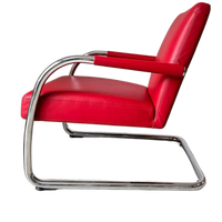 2x Vitra Visalounge Leather Armchairs By Antonio Citterio
