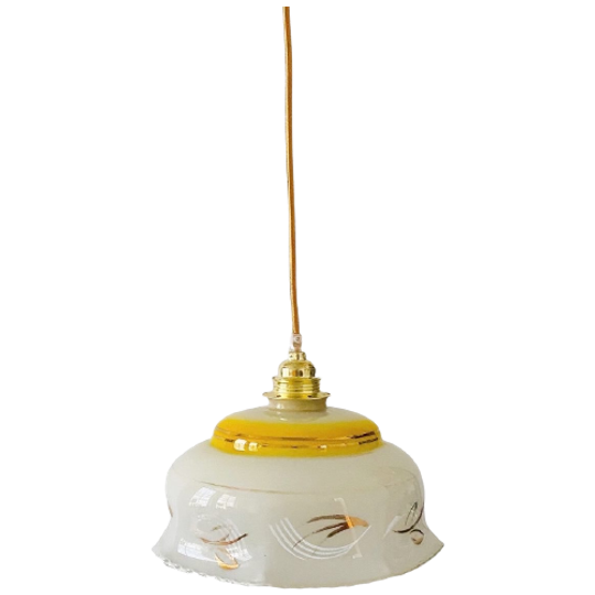 Artdeco Hanglampje Wit Goud 1