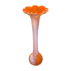 Vaas ‘bloem’ Oranje-wit thumbnail 1