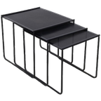 Postmoderne Bijzettafels 3 Nestingtables Mimiset, 1980s thumbnail 1
