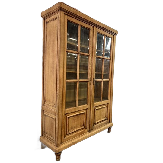 Vintage Houten Vitrinekast / Boekenkast / Etagere 1