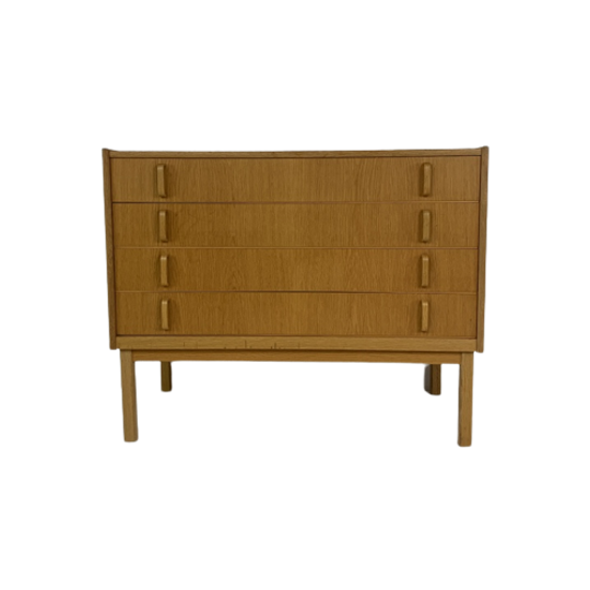 Scandinavisch Vintage Eiken Fineren Ladekast Van Bodafors Sweden Rådom 1