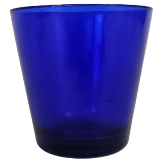 Iitala - Model Kartio - Ontwerp Kaj Franck - Cobaltblauw - Borrelglas - 90s 1