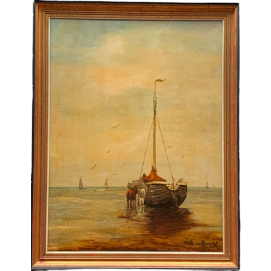 E. Remortel. Schilderij "zeegezicht". 1