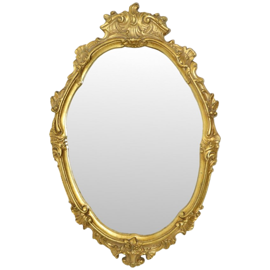 Franse Klassieke Gouden Spiegel Barok Stijl Acanthus 76cm 1