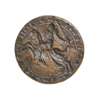 Antiek Bronzen Zegel Met Ridder Te Paard thumbnail 1