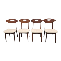 4 Vintage Eetkamerstoelen Deense Stoelen Vintage Stoelen