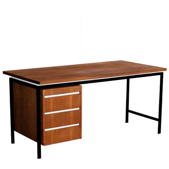 Vintage Bureau | Teak | Metaal | Jaren 60 1