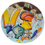 Desimone - La Musa - Keramiek - Italian Pottery - Wandbord - 3E Kwart 20E Eeuw thumbnail 1