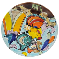 Desimone - La Musa - Keramiek - Italian Pottery - Wandbord - 3E Kwart 20E Eeuw