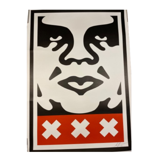 Shepard Fairey Obey Amsterdam Icon Xxx, Signed And Dated By Artist 1