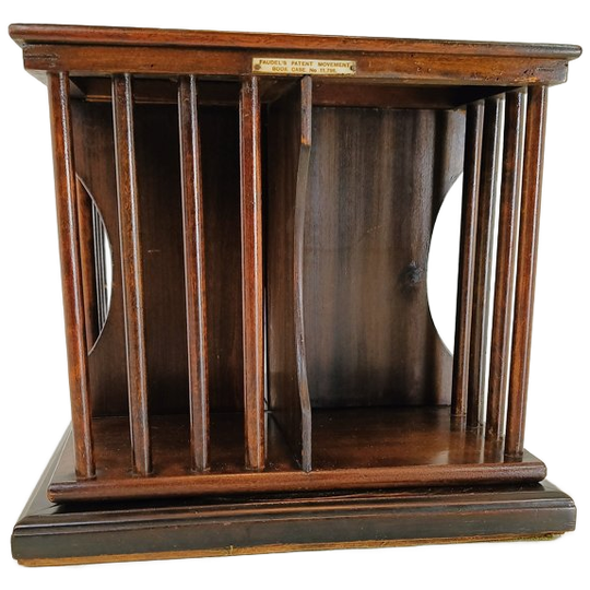 Miniatuur Antieke Boekenkast/boekenmolen Circa 1900 1