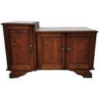 Vintage Tv Meubel, Dressoir Sideboard Met Marmer Blad 712 thumbnail 1