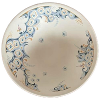 Plateel Schaal Peacock Diameter 26 Cm 7 Cm Hoog