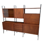 Free Standing Wall Unit Teak 1960s thumbnail 1