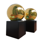Golden Cube Lamp Design By <<<brand>>>, 1970s thumbnail 1