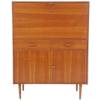 Vintage Fins Kastje Teak Fineer Secretaire thumbnail 1