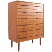 Vintage Hoge Ladekast 'olsted' Deens Design