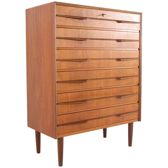 Vintage Hoge Ladekast 'olsted' Deens Design 1