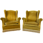 Set Van 2 Vintage Clubzetels / Fauteuils / Éénzitten thumbnail 1