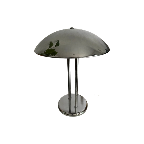 Chroom Mushroom Lamp Ontworpen Door Robert Sonneman Voor Ikea In De Jaren 80.