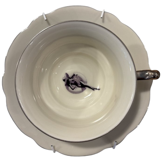 Vintage Kop & Schotel Dame In Zwemband 1