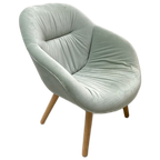 HAY About A Lounge Chair High /soft Aal92 Fauteuil,onderstel Hout thumbnail 1