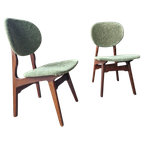 Set Van 2 Vintage Stoelen Jaren 60 Teeffelen Stijl thumbnail 1