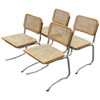 Vintage Cesca Stoelen Set Uniek Model Jaren 80 Design thumbnail 1