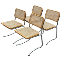Vintage Cesca Stoelen Set Uniek Model Jaren 80 Design