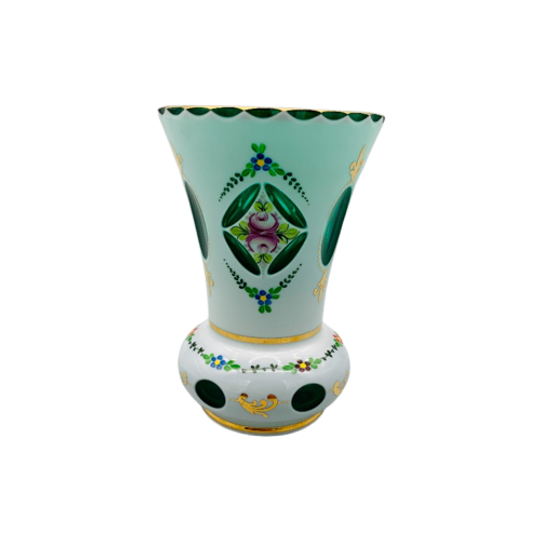 Bohemian Ranft Beker Biedemeier Art Deco Vr Czechoslovak Glass 1