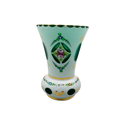 Bohemian Ranft Beker Biedemeier Art Deco Vr Czechoslovak Glass