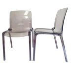 Set Van 4 Lila Plexiglazen Casprini Stoelen Model Tiffany thumbnail 1
