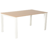 Voortman Bureau, Vicenza Eiken Blad, 160 X 80 Cm, Vaste Hoogte Onderstel