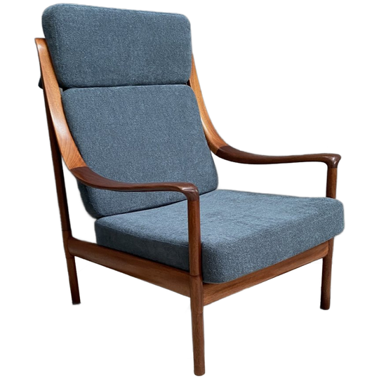 Highback Chair By Wilhelm Knoll 1960s Reupholstered 1