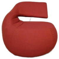 Leolux Gisa Draaifauteuil - Rood - Stof - Design -nieuwstaat