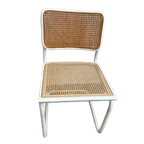 Zes Vintage Cesca Design Stoelen, Witte Uitvoering, 1980's thumbnail 1