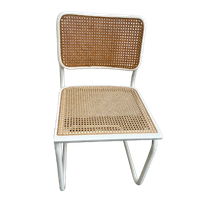 Zes Vintage Cesca Design Stoelen, Witte Uitvoering, 1980's