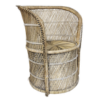 Vintage Geweven Rotan / Rattan Stoel / Luie Bohemian Stoel ( Lazy Rotan Chair ) thumbnail 1