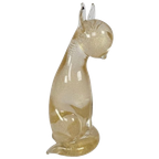 Archimede Seguso Murano - Bladgoud - Gesigneerd - Italie - 1960's thumbnail 1