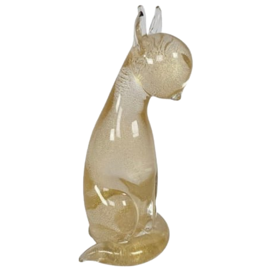 Archimede Seguso Murano - Bladgoud - Gesigneerd - Italie - 1960's 1
