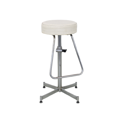 Adjustable Stool In Chrome, 1960S